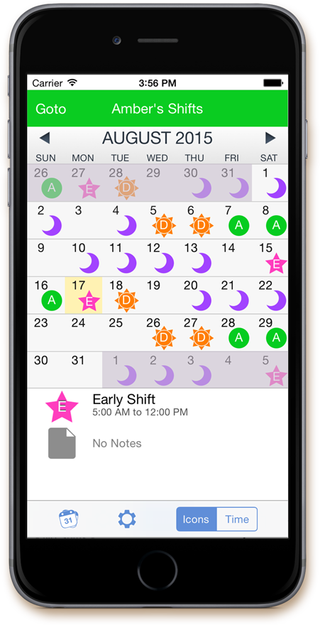 Shift Worker Iphone App